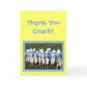 Thank you coach Football players greeting card by ritmophoto Thank you coach Football players greeting card