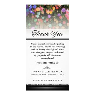 Thank You Colorful Flowers -Words Cannot Express