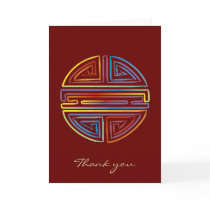 Thank you - Colorful Longevity Symbol cards