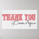 "Thank You & Come Again" in Rouge posters