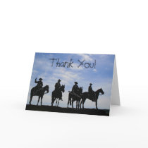 Thank You Cowboys greeting card