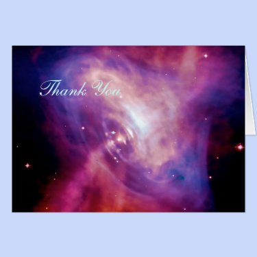 Thank You - Crab Pulsar Time Lapse Greeting Card