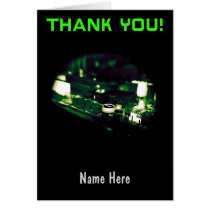 Thank You Cyberstart Green Pink Card cards