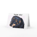 Thank you Dachshund notecard by TRBrown Thank you Dachshund notecard