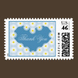 Thank You Daisy Postage Stamp stamps