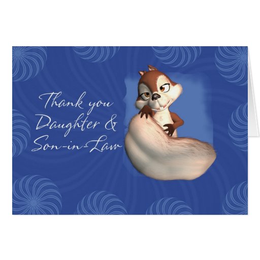 Thank you Daughter and SoninLaw 6 Greeting Card Zazzle