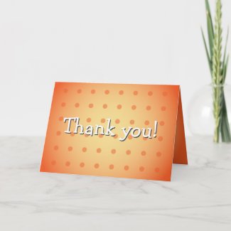 Thank you - Design card