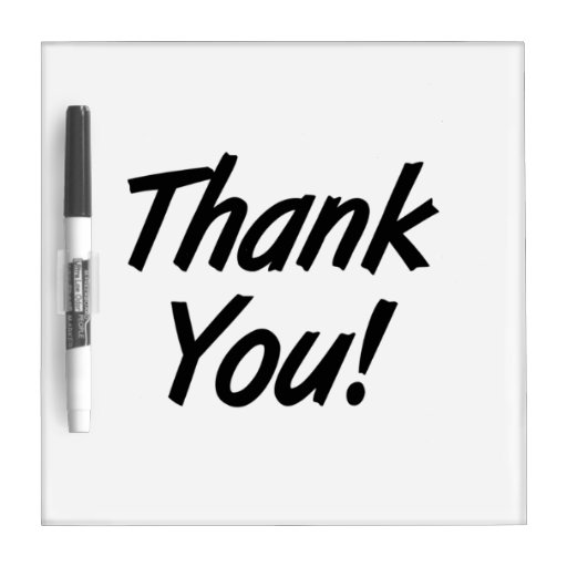 Thank You Dry Erase Board Zazzle