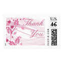 Thank You Elegant Mauve Floral Postage postage