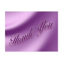 Thank You Elegant Purple postcards by DonnasGreetingCards Thank You Elegant Purple postcards