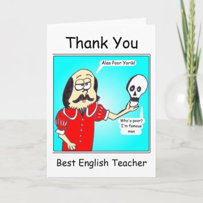 thank you cards for teachers. Thank you - English Teacher