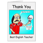 Thank you - English Teacher Cards