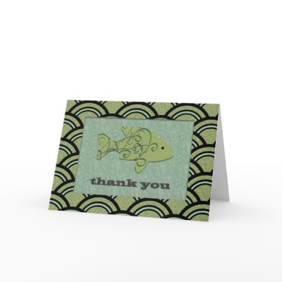 Thank You Fish Card by mcbonet