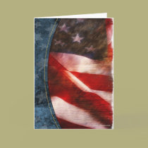 Thank You Flag-2 Blank cards