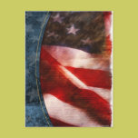 Thank You Flag-2 Blank postcards