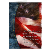 Thank You Flag-2 Card
