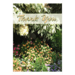 Thank You flower garden invitations