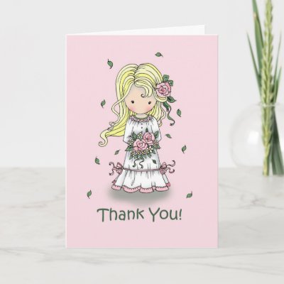 Thank You Flower Girl Card
