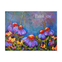 Thank You Flower Postcard by BlendaStudio Thank You Flower Postcard