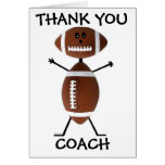 Thank You Football Coach Greeting Card