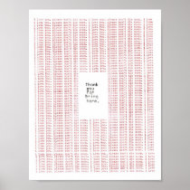 thank you for being here posters