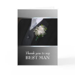 Thank you for being My Best Man - Customize Greeting Card