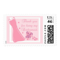 "Thank you for being my Bridesmaid" postage by OccasionsByMadeleine "Thank you for being my Bridesmaid" postage