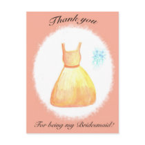 Thank you For Being my Bridesmaid postcards