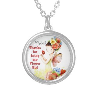 Thank you for being my Flower Girl Necklace