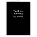 Thank You For Being My Sex Toy cards by BlackCards Thank You For Being My Sex Toy cards