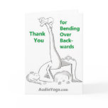 Thank You for Bending Over Backwards-Yoga Card