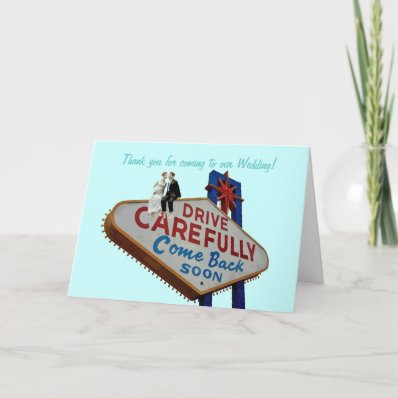 Thank you for coming to our Wedding! In Fabulous L Card
