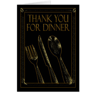 thank you for dinner cards zazzle thank you for dinner cards zazzle