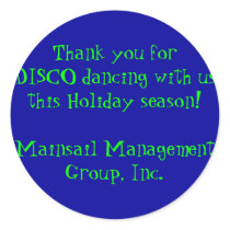 Thank you for DISCO dancing with us this Holida... stickers by Neisja Thank you for DISCO dancing with us this Holida... stickers