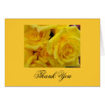 thank you for donation yellow rose flowers greeting cards