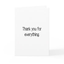Thank You For Everything cards