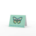 Thank you for inspiring me! Butterfly Note Card by ingasi Thank you for inspiring me! Butterfly Note Card