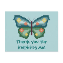 Thank you for inspiring me! Butterfly Postcard