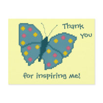 Thank you for inspiring me! Butterfly Postcard