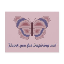 Thank you for inspiring me! Butterfly Postcard