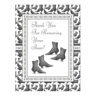 Thank You for Removing Your Shoes Sign Print