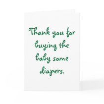 Thank you for the diapers cards