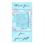 Thank you for the gift -blue photo card template