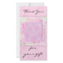 Thank you for the gift -pink photocard photo cards