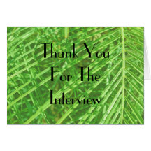 Thank You For The Interview Card