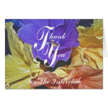Thank You For The Interview Card