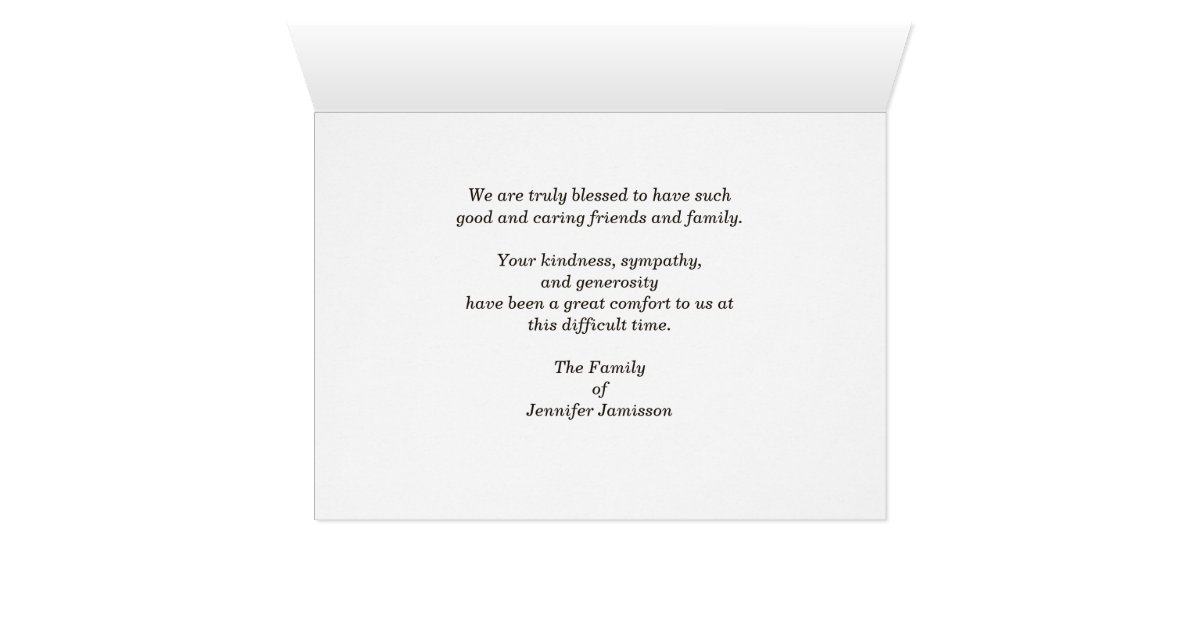 Thank You For the Memorial Donation, Teal Rose Card Zazzle