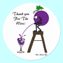 Thank You For The Wine! - Sticker