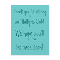 Thank you for visiting our Multiples... postcards
