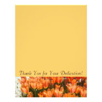 Thank You for Your Dedication! Letterhead Tulips